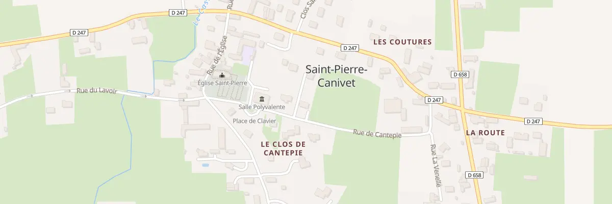 Plan du 7 Rue de Cantepie à Saint-Pierre-Canivet