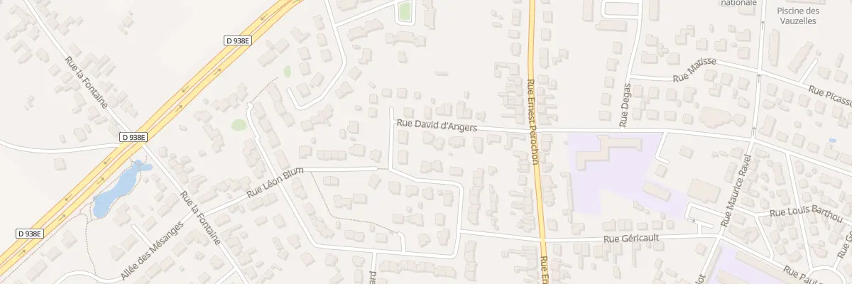 Plan du 9 Rue David d’Angers à Thouars