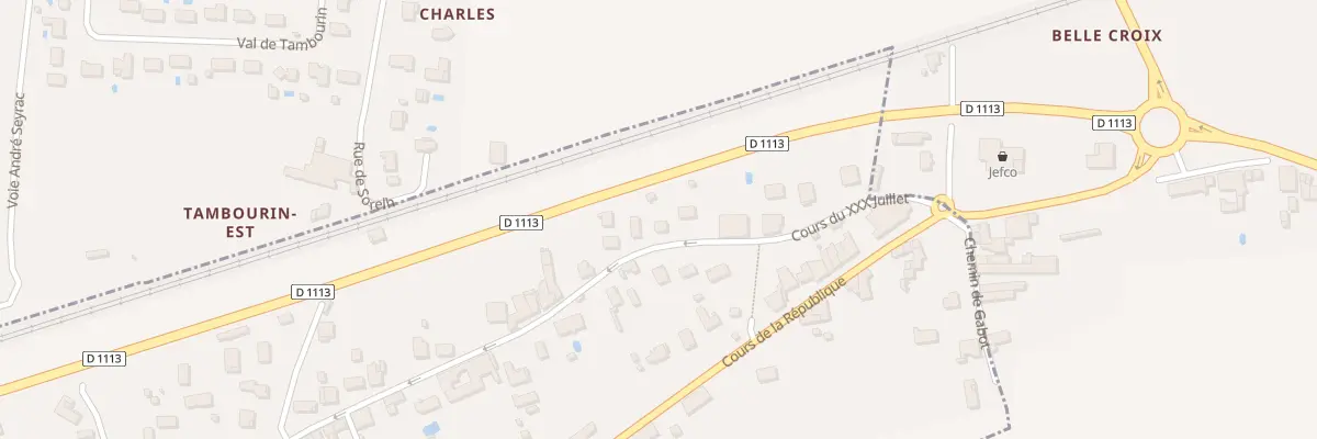 Plan du 33 Crs du Trente Juillet à Saint-Macaire