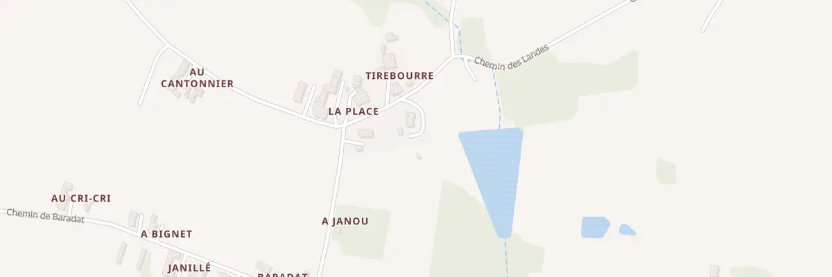 Plan du 86 Chem des Landes à Lannux