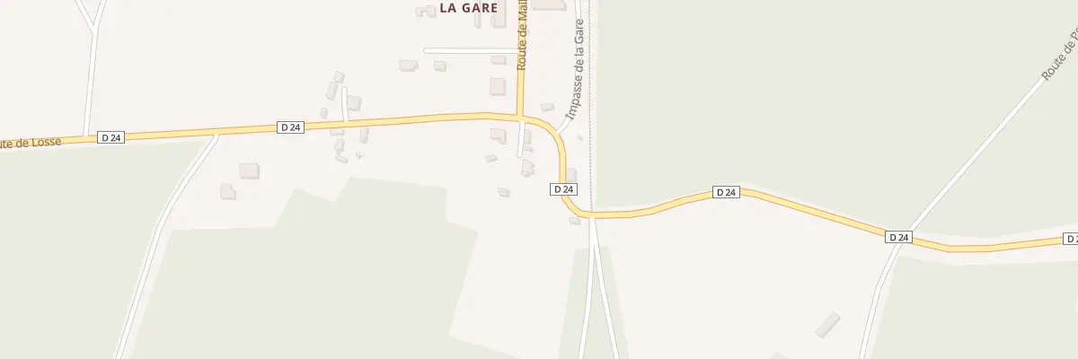 Plan du 2476 Rte de Losse à Bourriot-Bergonce