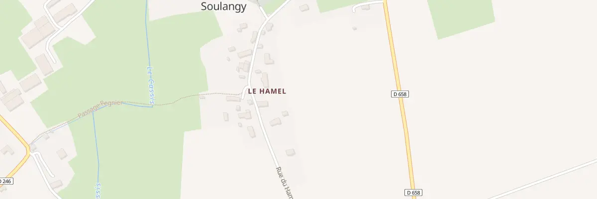 Plan du 7 Rue du Hamel à Soulangy