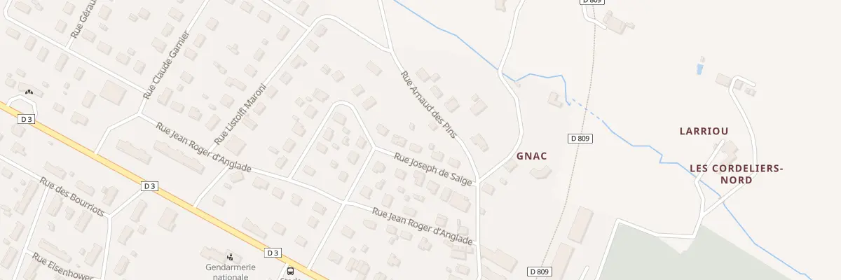 Plan du 5 Rue Joseph de Saige à Bazas