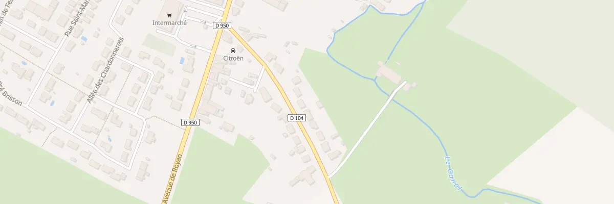 Plan du 14 Rte de Paizay-le-chapt à Brioux-sur-Boutonne