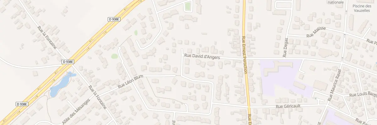 Plan du 1 Rue Gabriel Fauré à Thouars