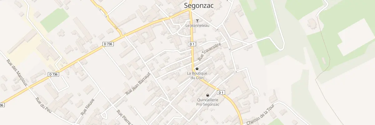 Plan du 2 Rue de la Tonnellerie à Segonzac