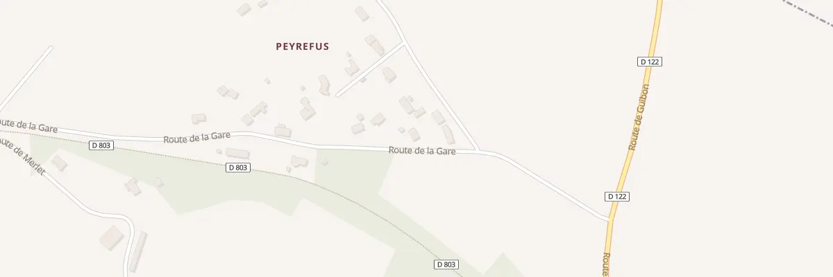 Plan du 12T Peyrefus à Daignac