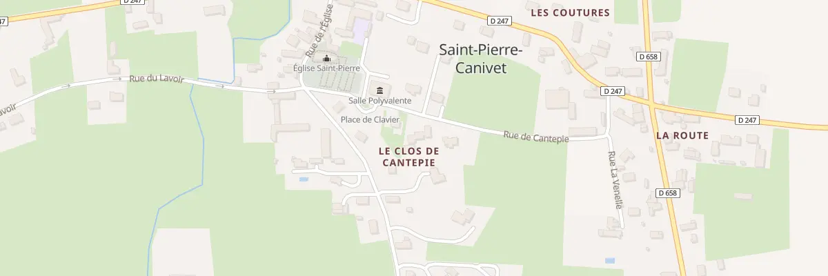 Plan du 2 Rue de Cantepie à Saint-Pierre-Canivet