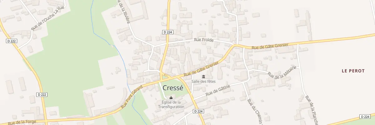 Plan du 7 Rue de Gate Grenier à Cressé
