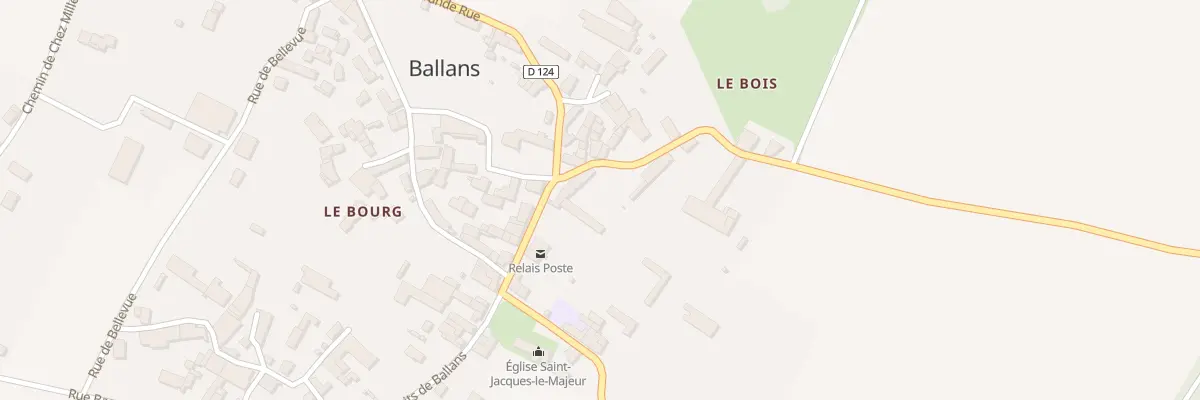 Plan du 2 Rue du Marechal Ferrand à Ballans