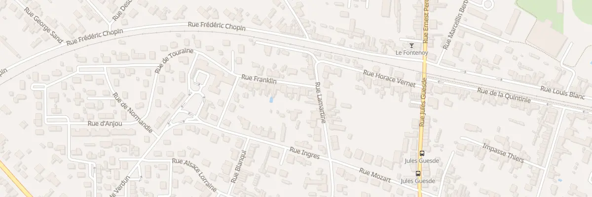 Plan du 4 Rue Franklin à Thouars
