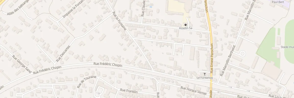 Plan du 14 Rue La Fontaine à Thouars