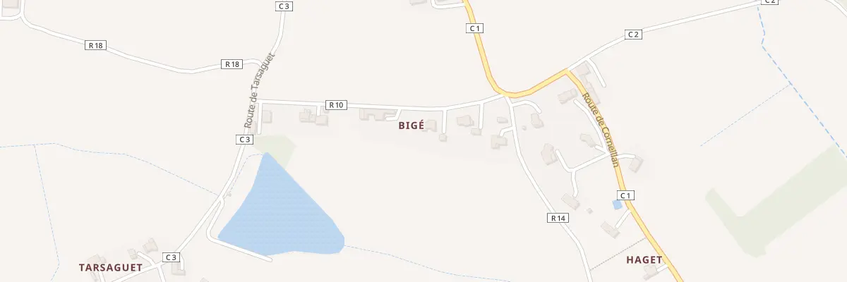 Plan du 71 Chem de Bige à Bernède