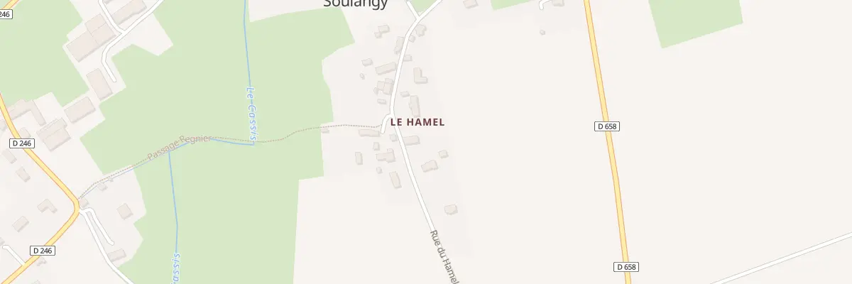 Plan du 5107 Le Hamel à Soulangy
