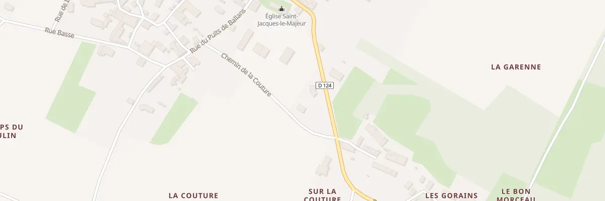 Plan du 4 Che de la Couture à Ballans