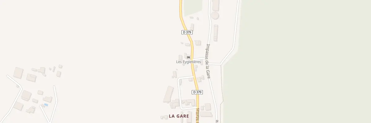Plan du 89 La Gare à Bourriot-Bergonce