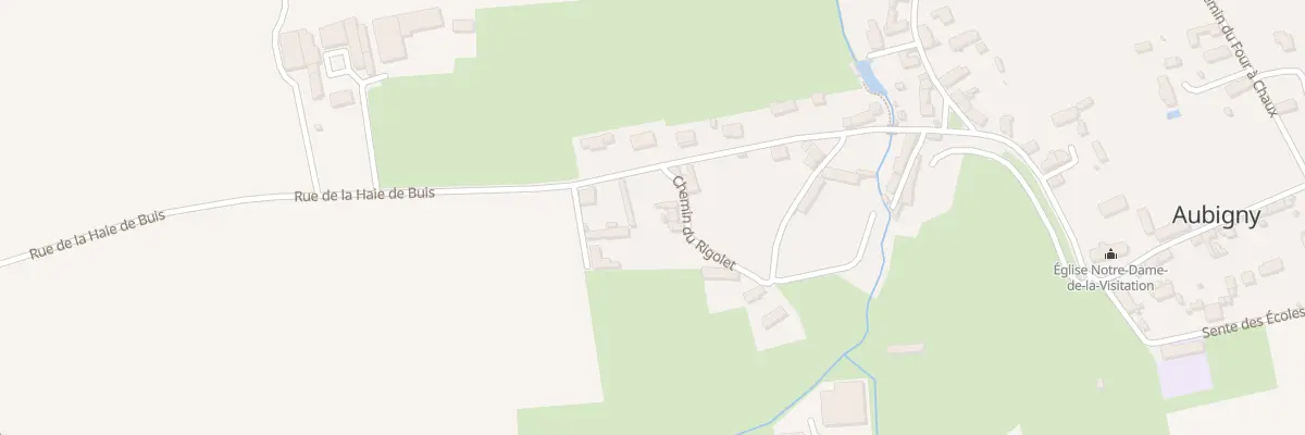 Plan du 10 Che du Rigolet à Aubigny