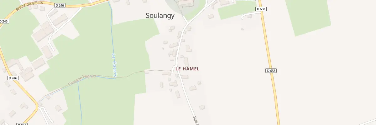 Plan du 15 Rue du Hamel à Soulangy