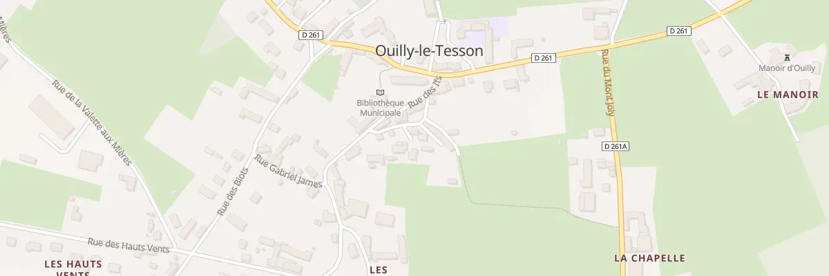 Plan du 8 Rue Chenevière à Ouilly-le-Tesson