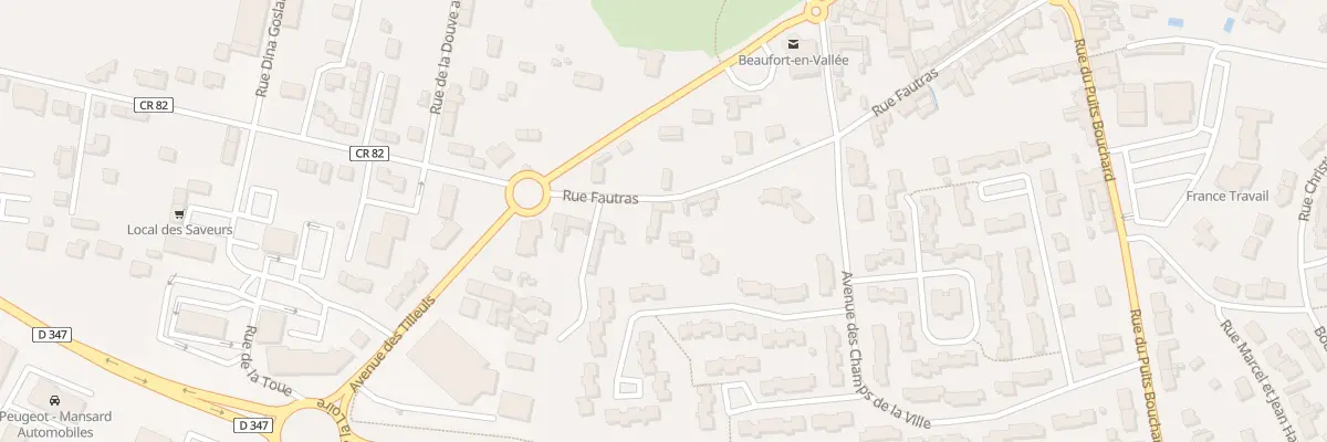 Plan du 25 Rue Fautras à Beaufort-en-Anjou