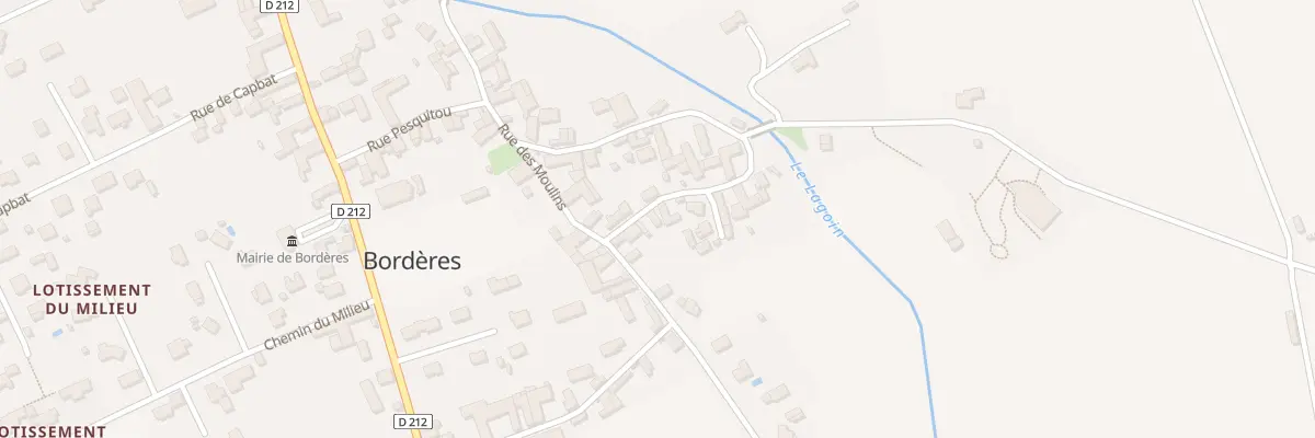 Plan du 2 Rue Houn de la Moule à Bordères