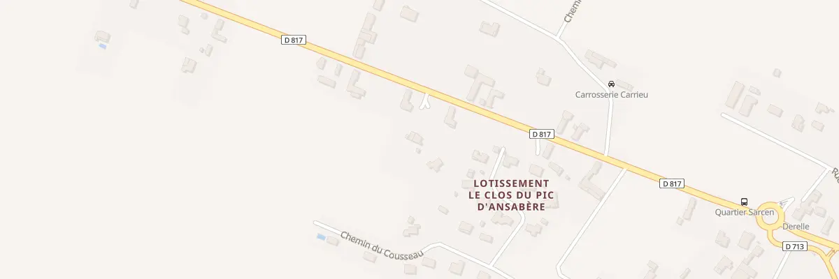 Plan du 53 N 117 à Nousty