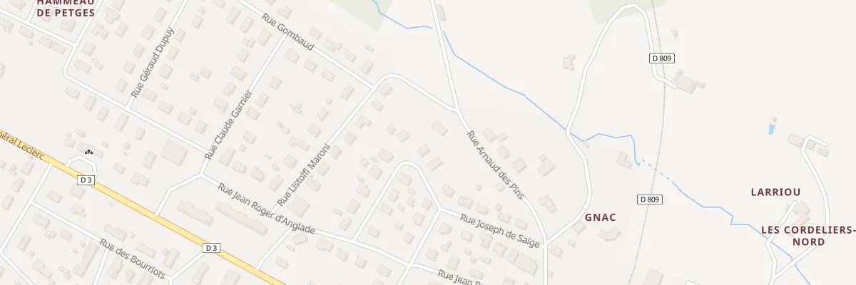 Plan du 14 Rue O’Reilly à Bazas