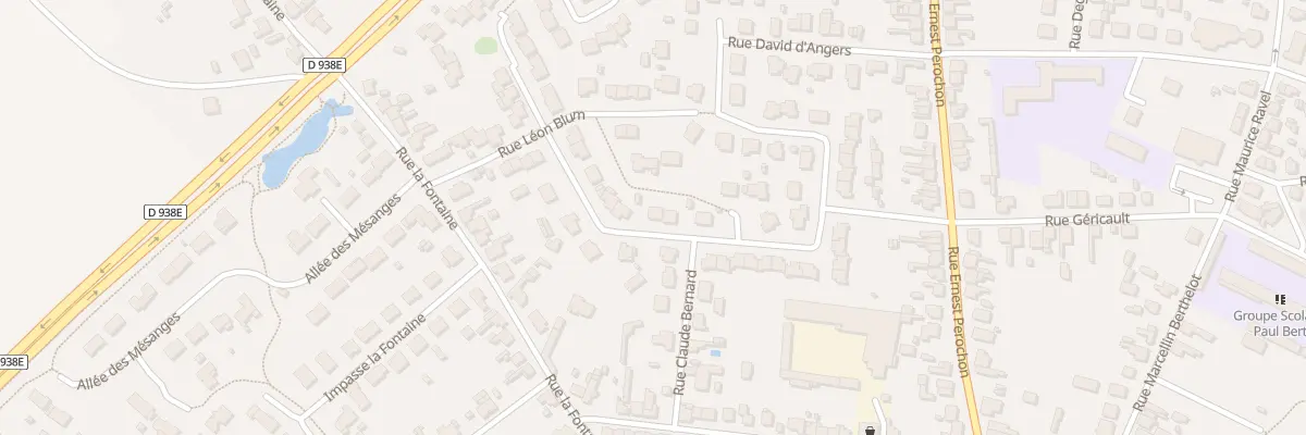 Plan du 34 Rue Gabriel Fauré à Thouars