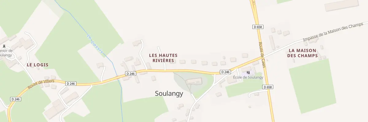 Plan du 14 Rte de Villers à Soulangy