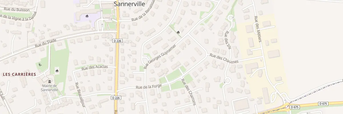 Plan du 8 Rue Georges Guynemer à Sannerville