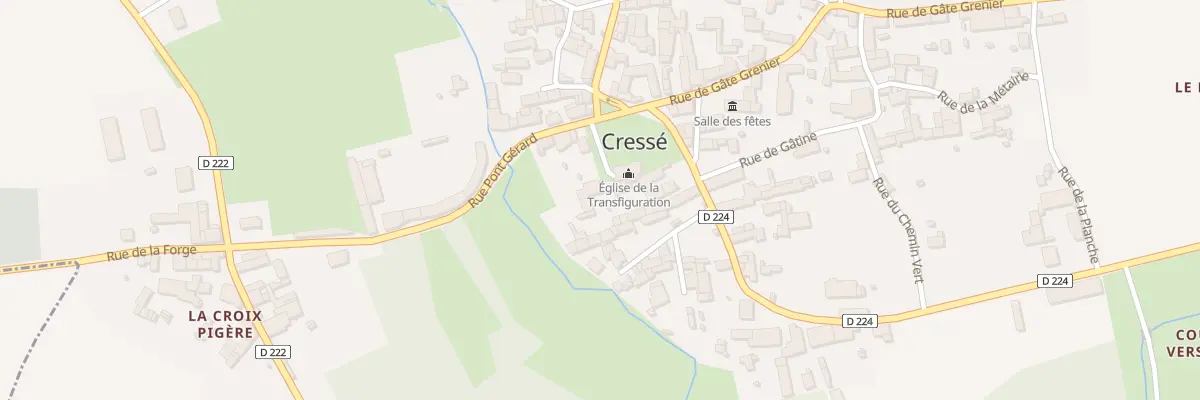 Plan du 16A Rue de la Fontaine du Parc à Cressé