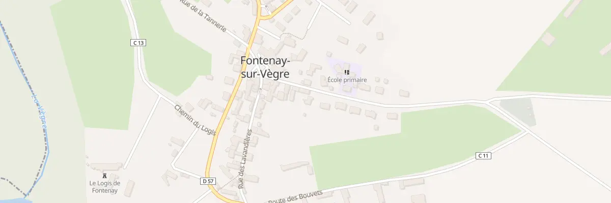 Plan du 10 Rue de la Forge à Fontenay-sur-Vègre