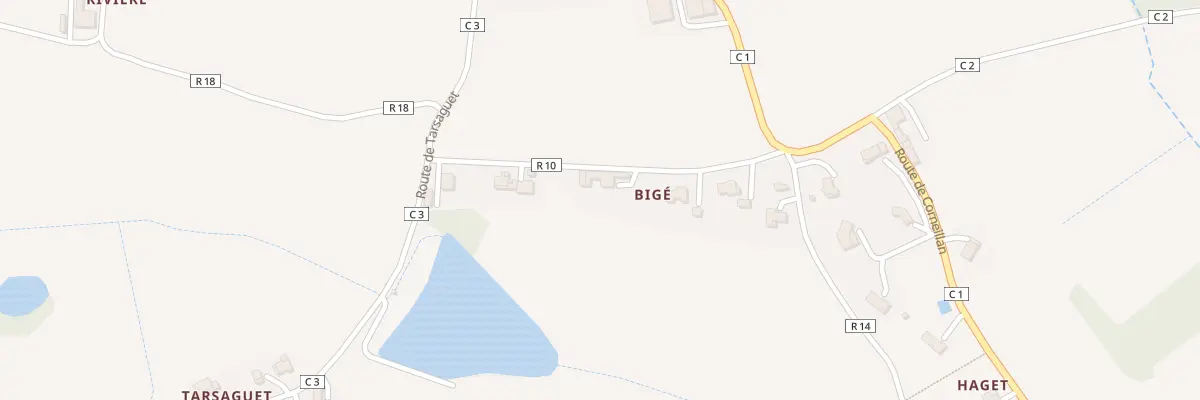 Plan du 5064 Bige à Bernède