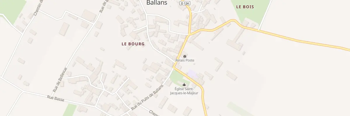Plan du 1 Gr Grande Rue à Ballans