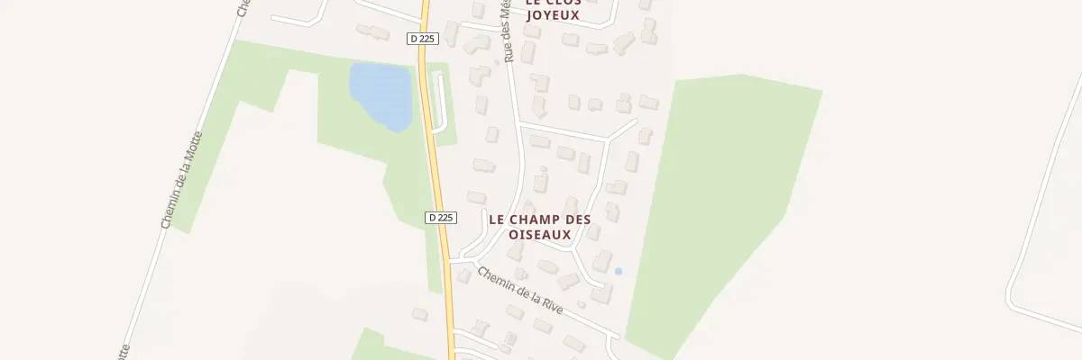 Plan du 23 Rue des Mésanges à Émiéville