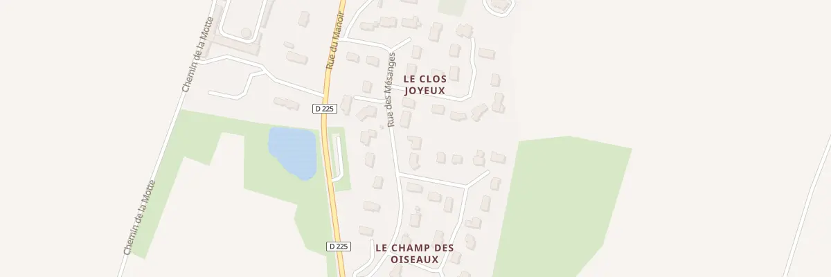 Plan du 21 Rue des Mésanges à Émiéville