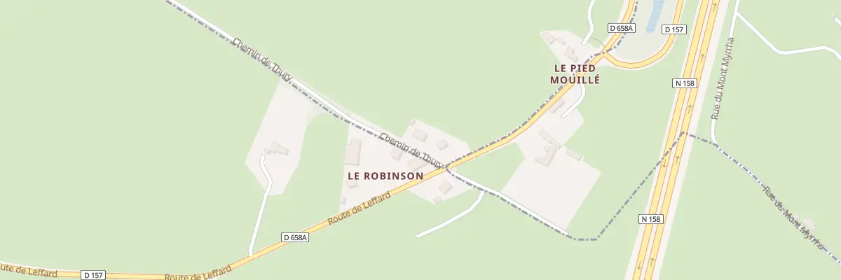 Plan de Long Pre - Chemin de Thury à Aubigny