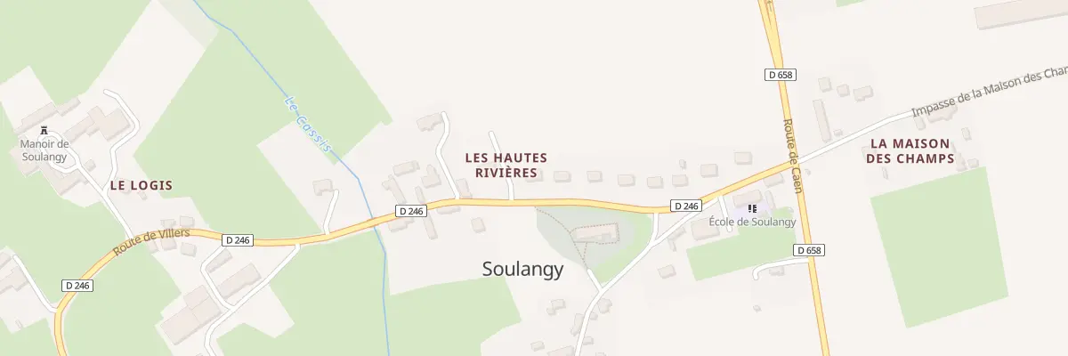 Plan du 16 Rte de Villers à Soulangy