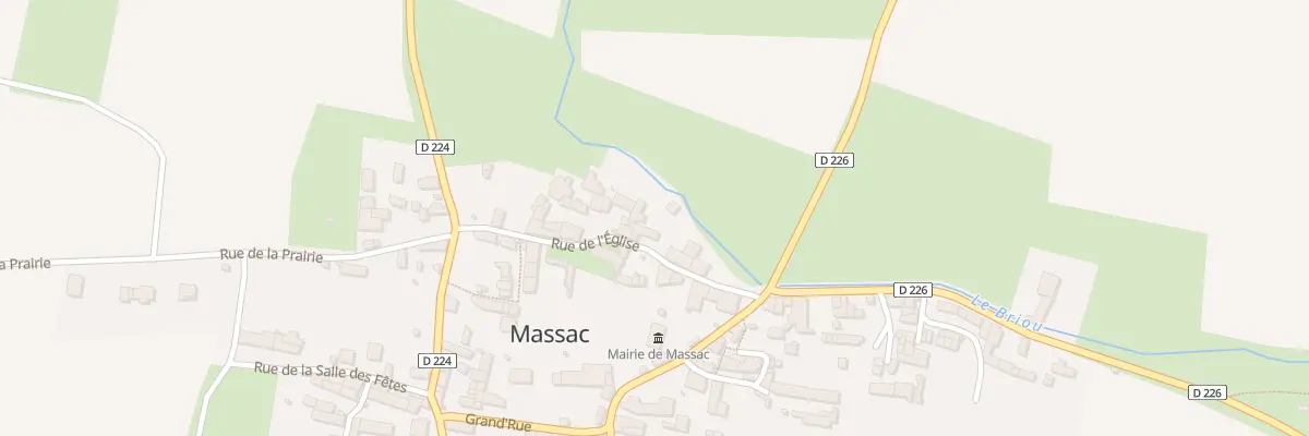 Plan du 4 Rue de l’Eglise à Massac