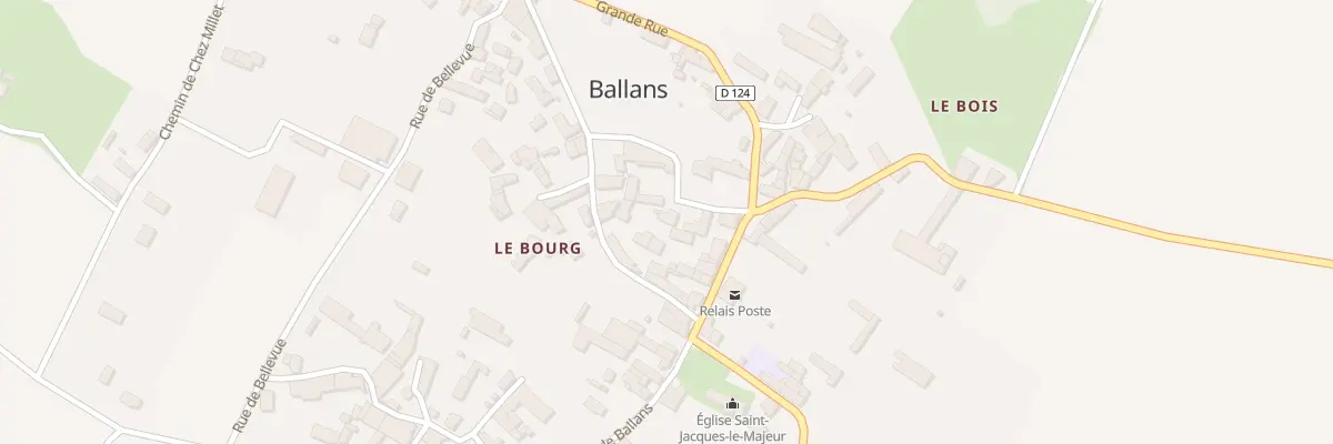 Plan du 1 Rue Etroite à Ballans