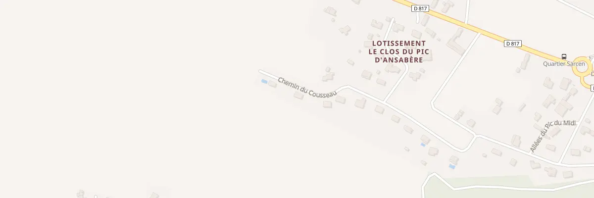 Plan du 31 Che du Cousseau à Nousty