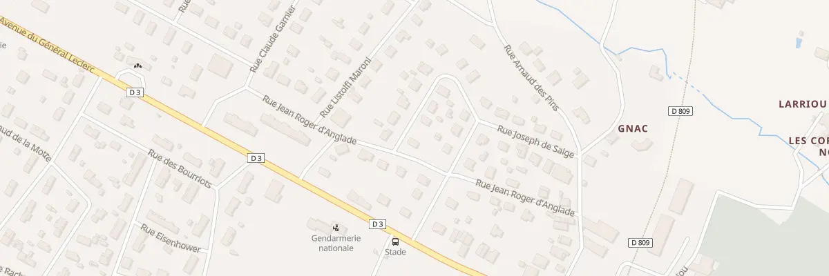 Plan du 4 Rue Jean Roger d’Anglade à Bazas