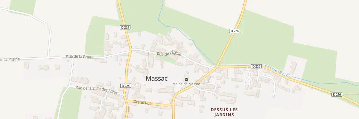 Plan du 5044 Le Bourg à Massac