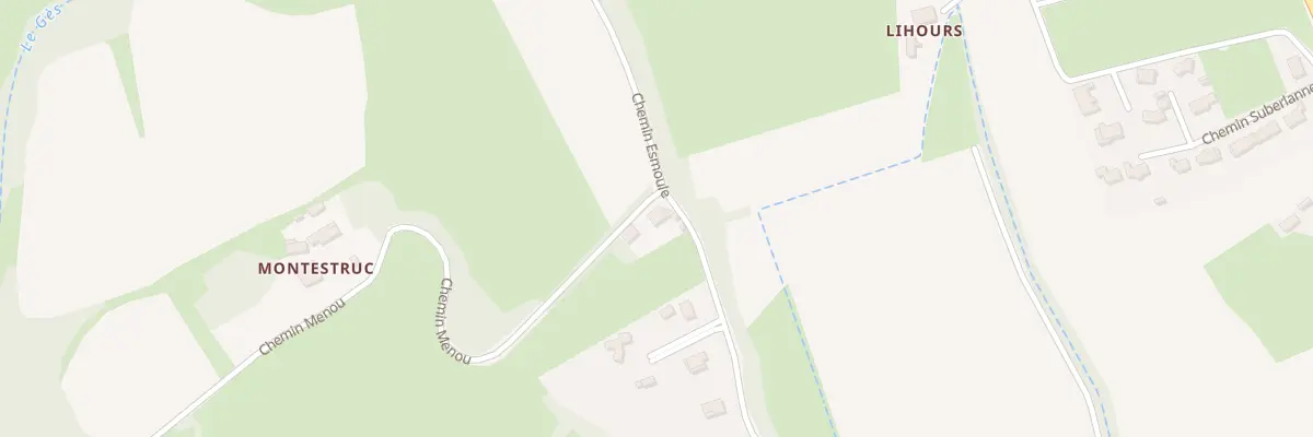 Plan du 887 Che Esmoule à Lestelle-Bétharram