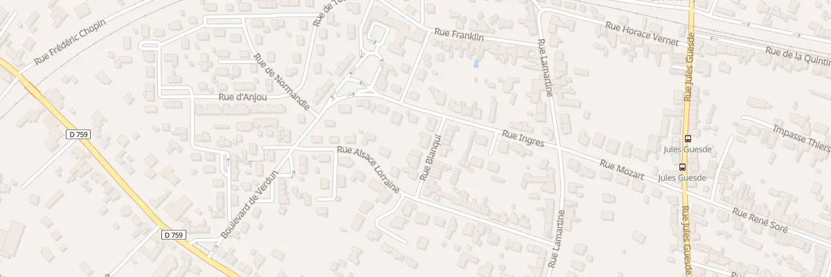Plan du 5 Rue Blanqui à Thouars