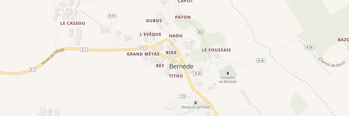 Plan du 5044 Berdier à Bernède