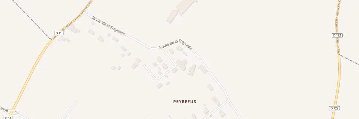 Plan du 3 Peyrefus à Daignac