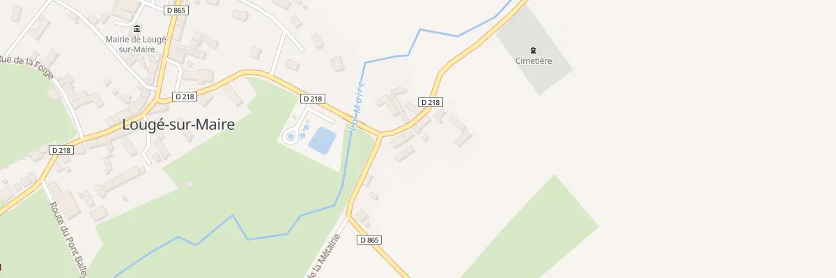 Plan du 210 Rte de la Ressandière à Lougé-sur-Maire