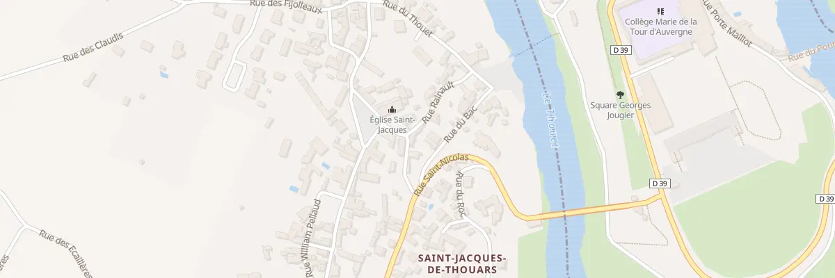 Plan du 2 Rue Rainault à Saint-Jacques-de-Thouars