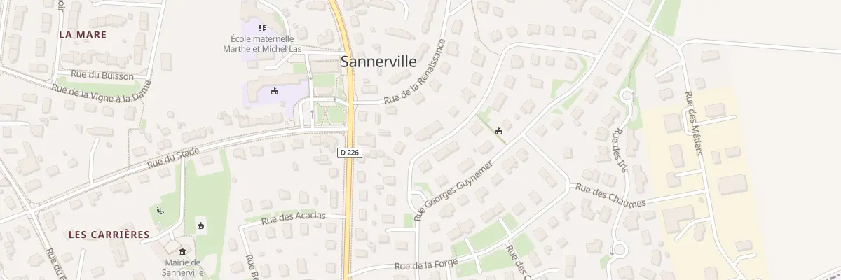 Plan du 11 Rue Jean Mermoz à Sannerville